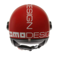 Momo Fighter Classic Candy Rosso Bianco Opaco E2206 - Equipaggiamento Moto Accessorio Motociclista - Vista 2