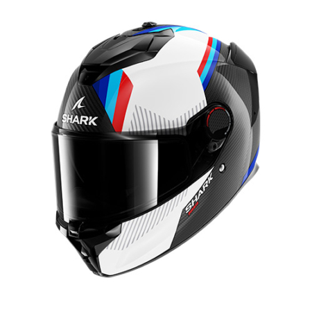 SHARK-SPARTAN-GT-PRO-CARBON-DOKHTA-HE1306-DWB-Carbon-Bianco-Blu-Fronte