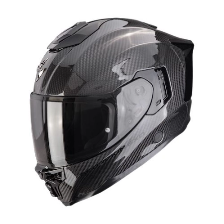 Scorpion Exo-1500 Carbon Air Solid Nero Lucido - Equipaggiamento Moto Accessorio Motociclista