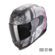 Scorpion Exo-520 Evo Air Fasta Nero Argento Rosa Opaco - Equipaggiamento Moto Accessorio Motociclista