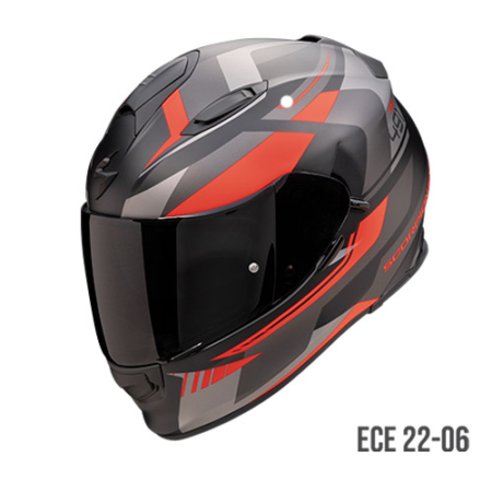Scorpion Exo-491 Abilis Nero Argento Rosso Opaco - Equipaggiamento Moto Accessorio Motociclista