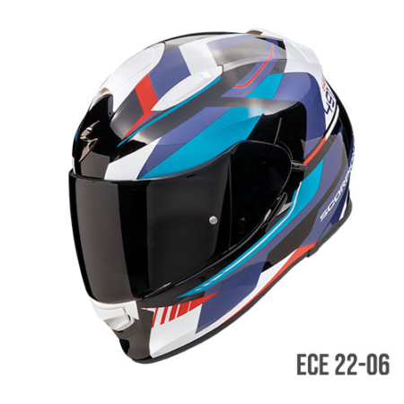 Scorpion Exo-491 Abilis Nero Blu Rosso - Equipaggiamento Moto Accessorio Motociclista
