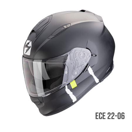 Scorpion Exo-491 Code Nero Argento - Equipaggiamento Moto Accessorio Motociclista