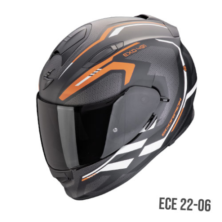 Scorpion Exo-491 Kripta Nero Arancione Bianco - Equipaggiamento Moto Accessorio Motociclista