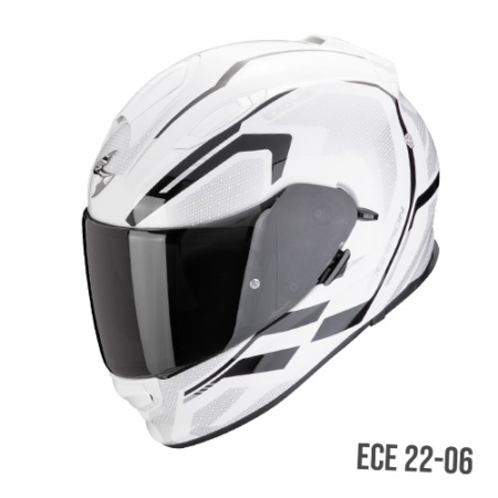 Scorpion Exo-491 Kripta Bianco Nero - Equipaggiamento Moto Accessorio Motociclista