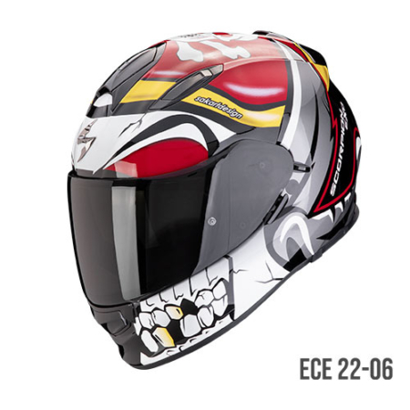 Scorpion Exo-491 Pirate Rosso - Equipaggiamento Moto Accessorio Motociclista