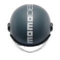 Momo Fighter Classic Candy Ottanio Opaco Grigio Bianco E2206 - Equipaggiamento Moto Accessorio Motociclista - Vista 2