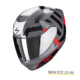 Scorpion Exo-391 Arok Grigio Rosso Nero - Equipaggiamento Moto Accessorio Motociclista